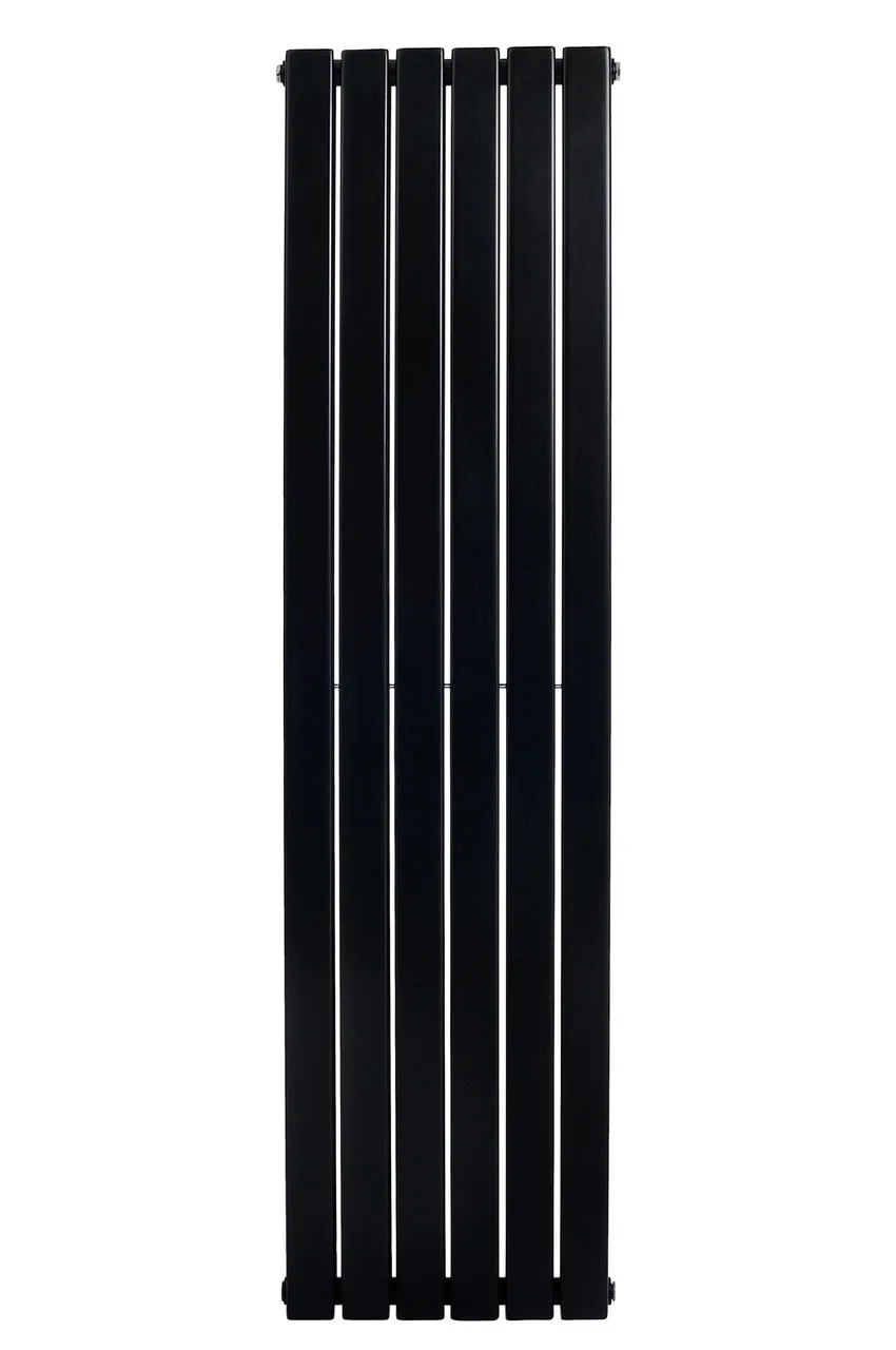 Вертикальный дизайнерский радиатор отопления ARTTIDESIGN Livorno II 6/1800/408/50 черный матовый Фото - 3